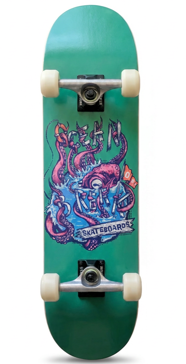 Junior Octoworld Complete Skateboard